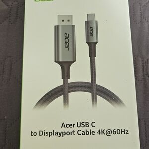 Acer Gray USB-C to DisplayPort Cable